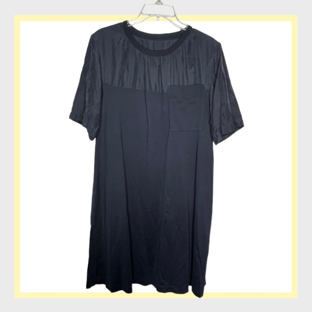 COS Cotton Silk Navy Dress